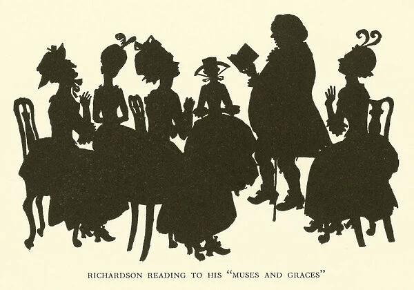 Richardson Reading to his 'Muses and Graces'(engraving)