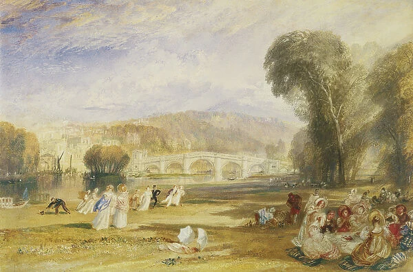 Richmond Hill and Bridge, Surrey, c. 1831 (w  /  c on paper)