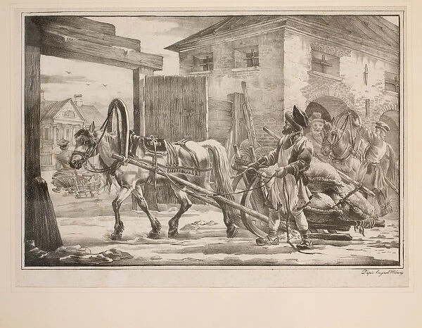 Riding out from the Gates (litho)