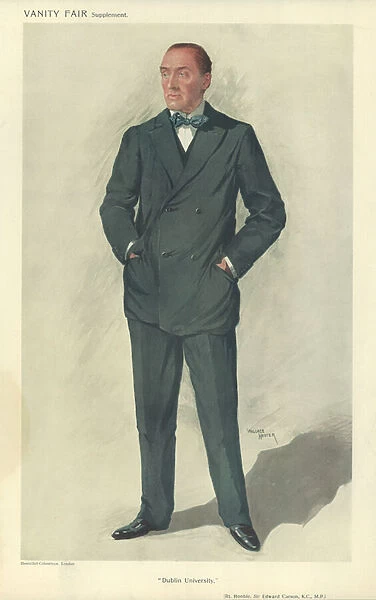 The Right Honourable Sir Edward Carson (colour litho)