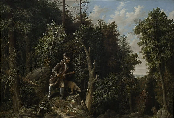 Rip Van Winkle in the Mountains, 1880 (oil on canvas)