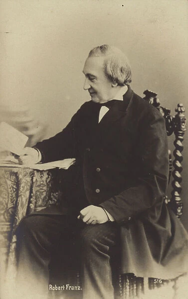 Robert Franz, German composer (1815-1892) (b  /  w photo)