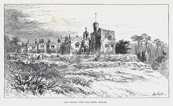 Rose Castle from the Outer Terrace (engraving)