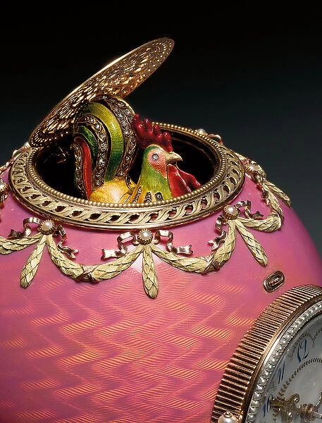 The Rothschild Faberge Egg, 1902 (gold, silver, enamel, seed pearls & precious stones)