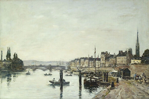 Rouen; La Seine et le Pont Corneill, 1895 (oil on canvas)