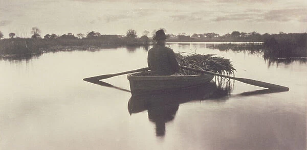 Rowing Home the Schoof-Stuff, Life and Landscape on the Norfolk Broads, 1886 (photo)