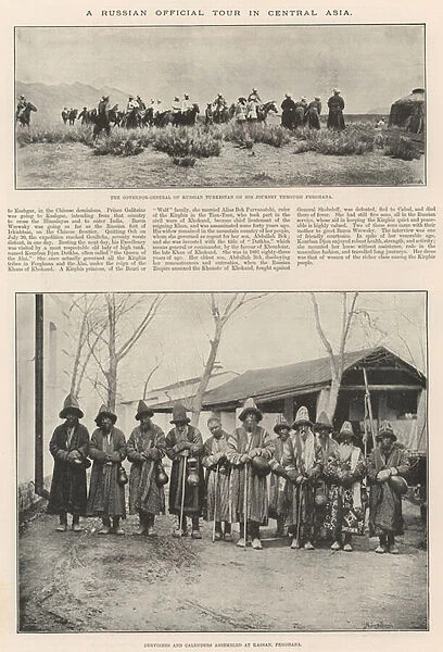 A Russian Official Tour in Central Asia (engraving)