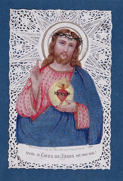 The Sacred Heart of Jesus, 2nd half of nineteenth century (mixed media)