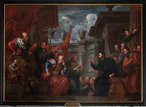 Saint Francis Xavier in Dispute with the Emperor of Japan, 1702 (oil on canvas)