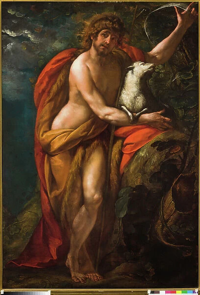 Saint John the Baptist in the desert, 17th century (painting)