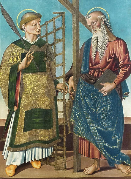 Saint Lawrence and Andrew, first quarter 16th century (oil on panel)