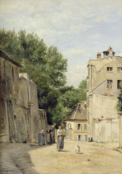 Saint-Vincent Street, Montmartre (oil on canvas)