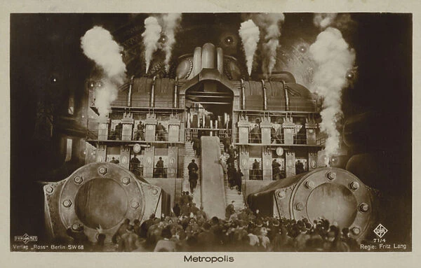 Scene from Fritx Langs film Metropolis, 1927 (b  /  w photo)