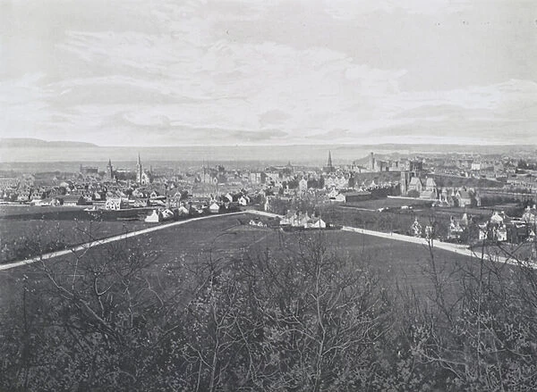 Scotland: Inverness, from Tomnahurich (b  /  w photo)