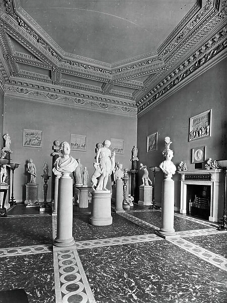 The Sculpture Gallery, Wentworth Woodhouse, South Yorkshire, from The English Country House (b / w photo)
