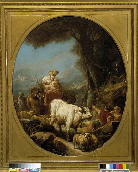 Sheepfold (oil on canvas)