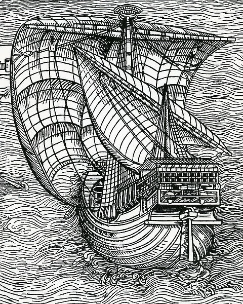 Ship of Columbus Time, from The Narrative and Critical History of America