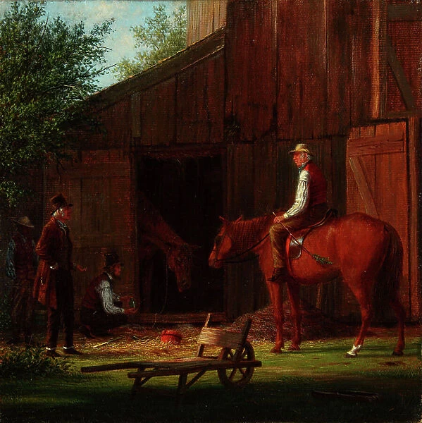 The Sick Horse 1869 (Oil on canvas)