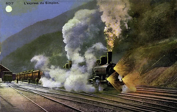 The Simplon Express, c.1908 (postcard)