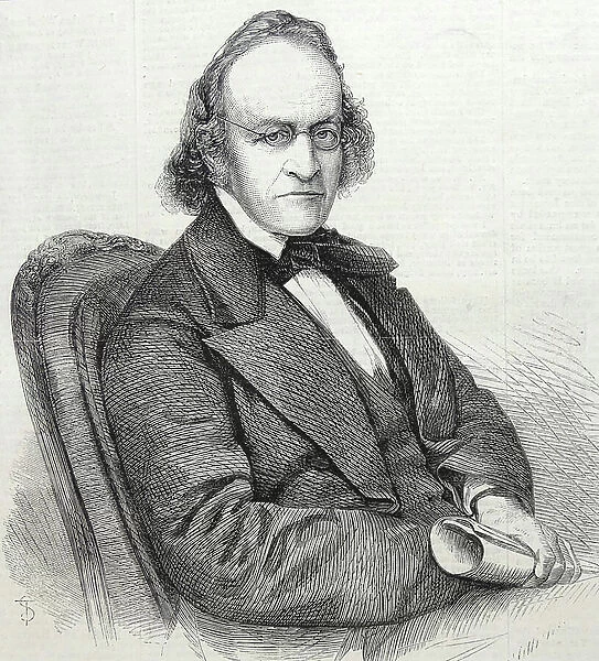 Sir John Bowring, Governor of Hong-Kong, 1860 (engraving)