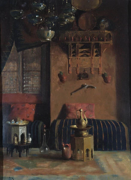 Sir Richard Burton's Smoking Room, 1889 (oil on panel)
