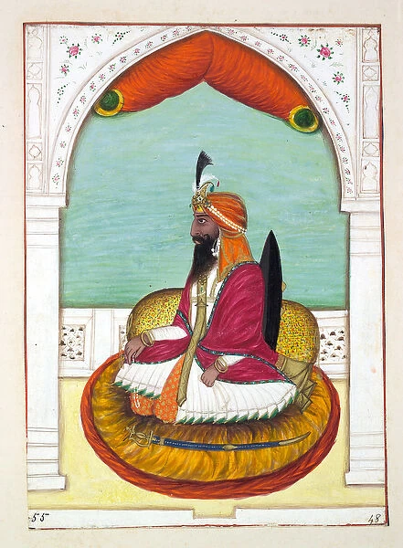 Sirdar Fatteh Khan (Iowana), from The Kingdom of the Punjab, its Rulers and Chiefs