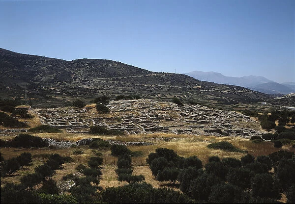 Site of the ancient Gournia city, 1550-1450 BC (photography)