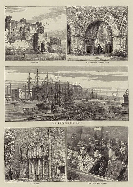 Sketches in Barrow-in-Furness (engraving)