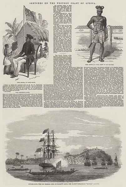 Sketches on the Western Coast of Africa (engraving)
