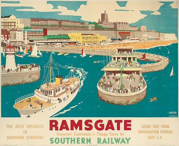 A Southern Railway poster advertising Ramsgate, 1939 (colour lithograph)