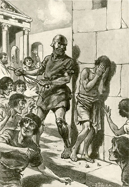 How Spartan youth was trained (litho)