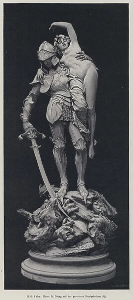 St George and the Rescued Maiden (engraving)