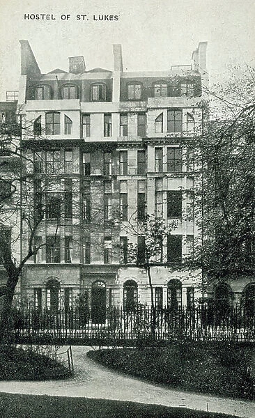 St Luke's Hospital for the Clergy, Fitzroy Square, London (b / w photo)