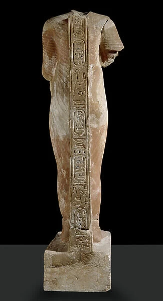 Statue of Akhenaten, view of back