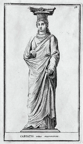 Statue of a caryatid