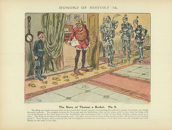 The Story of Thomas a Becket. No. 5 (colour litho)
