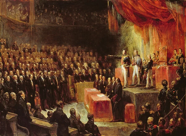 Study for King Louis-Philippe (1773-1850) Swearing his Oath to the Chamber of Deputies