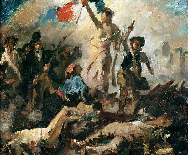 Study for Liberty Leading the People (oil on canvas)