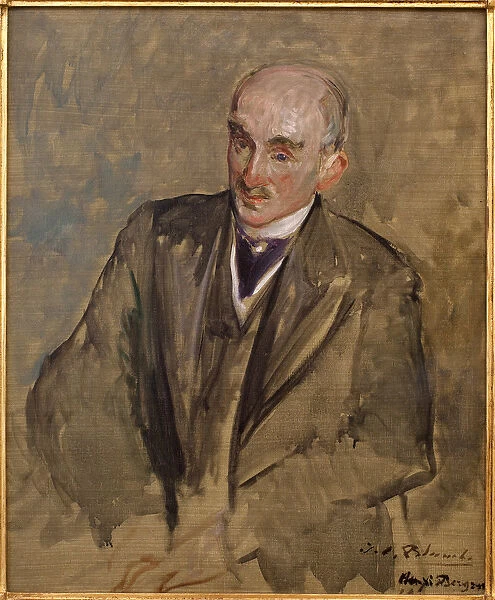 Study for the portrait of Henri Bergson (1859-1941). Painting by Jacques Emile