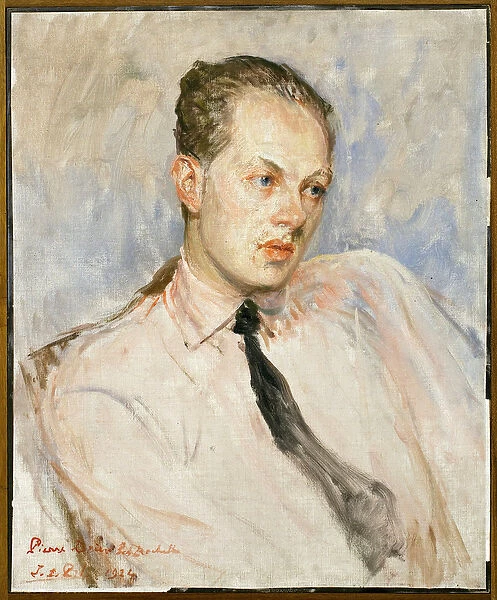 Study for the portrait of Pierre Drieu La Rochelle (1893-1945)