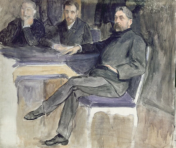 Study for a Portrait of Stephane Mallarme (1842-98) and his Friends from La