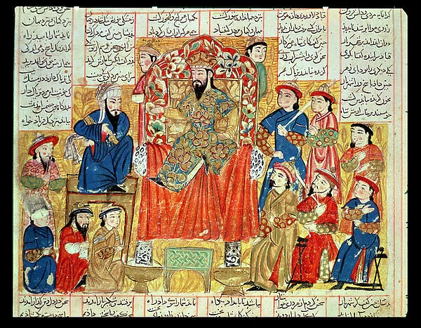 A Sultan and his Court, illustration from the Shahnama (Book of Kings)