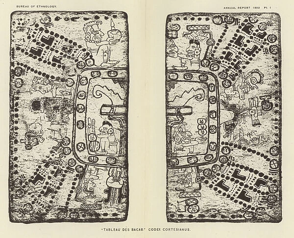 Tableau Des Bacab Codex Cortesianus (engraving)