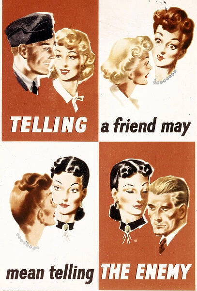 Telling a friend may mean telling the enemy (Parler a un ami peut vouloir dire parler a