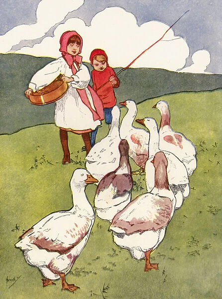 'They came flocking up to me'(colour litho)