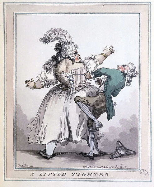 Tighten More - Prints by Rowlandson, in 'The corset in art