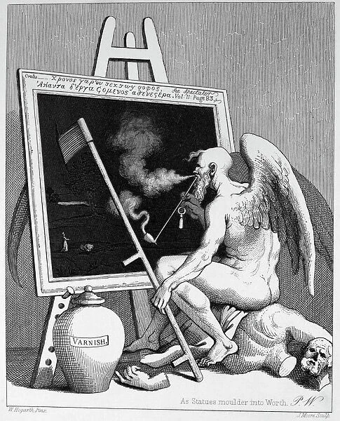 Time Smoking a Picture (engraving)