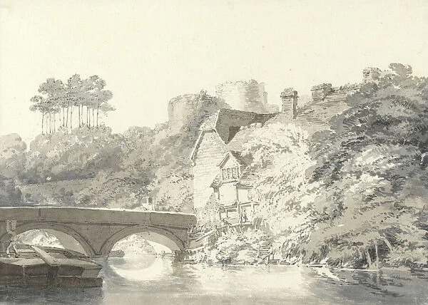 Tonbridge Castle, Kent, c.1794 (pencil with wash on paper)