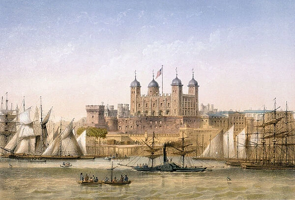 Tower of London, c.1862 (colour litho)