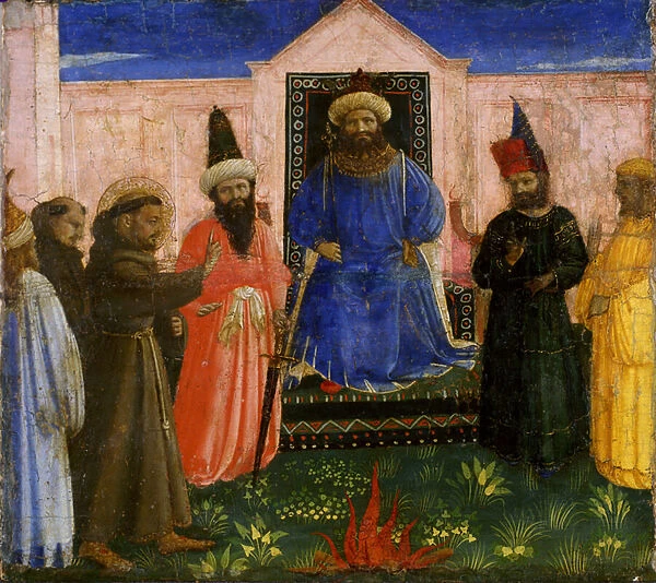 The Trial by Fire of St. Francis before the Sultan, c. 1435-40 (tempera on poplar wood)